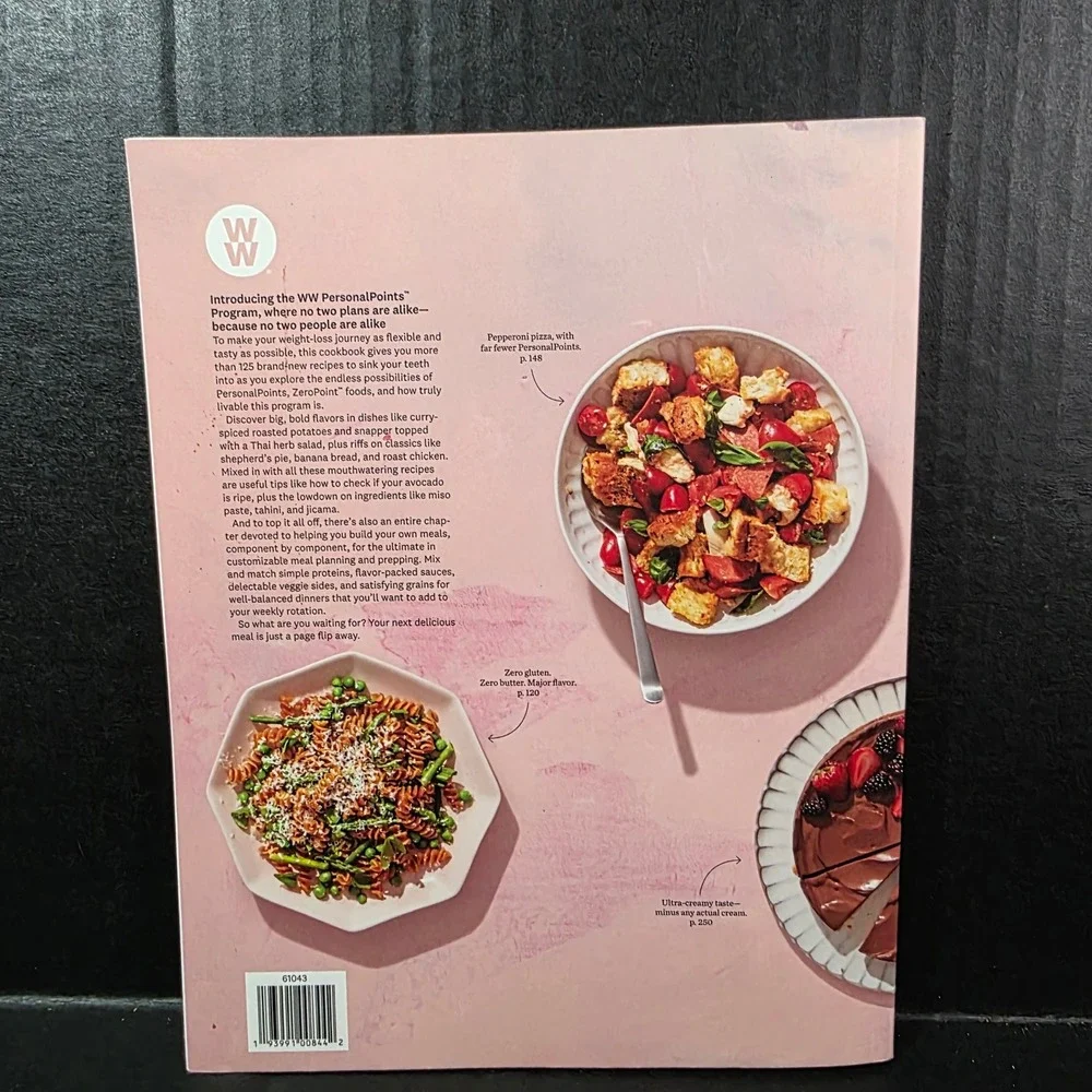 The WW Personal Points Cookbook 125 Recipes Weight‎ Watchers 2021 Pink Softcover